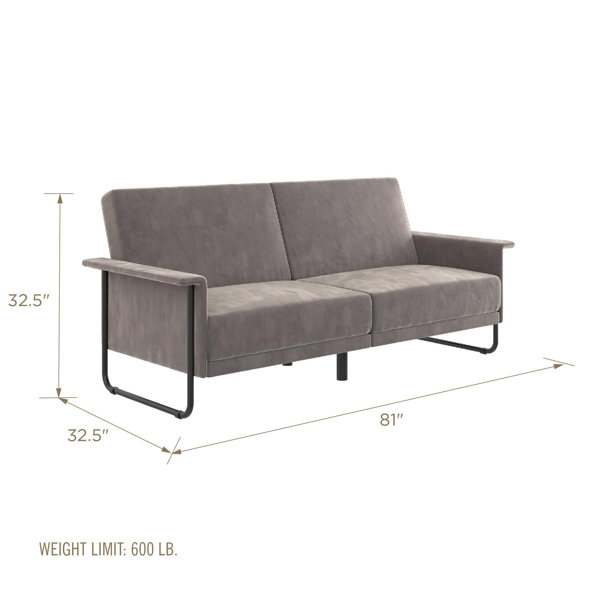 CosmoLiving by Cosmopolitan Vivian 81'' Upholstered Tight Back